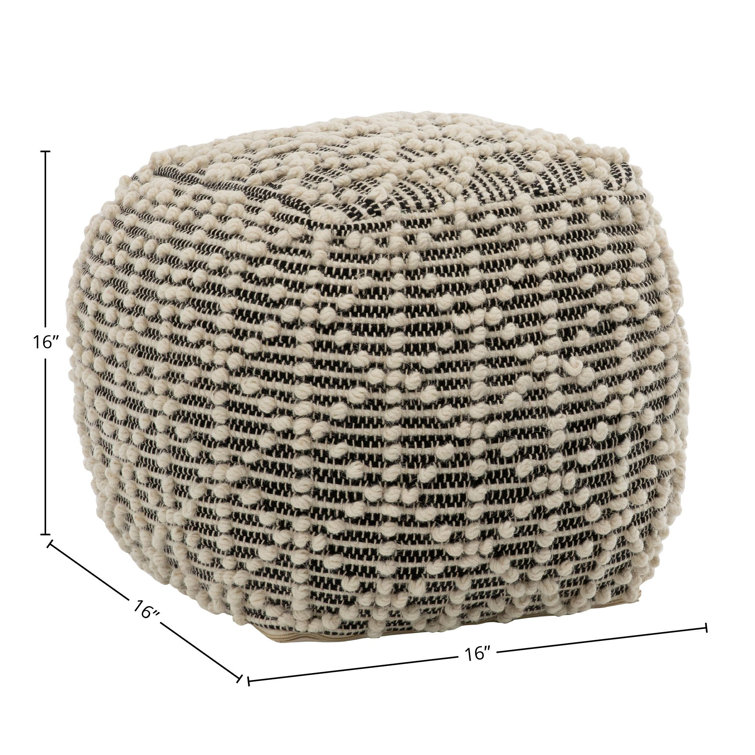 Dovetail Furniture Vaal Round Pouf Perigold